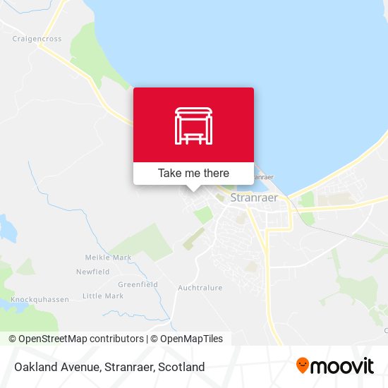 Oakland Avenue, Stranraer map