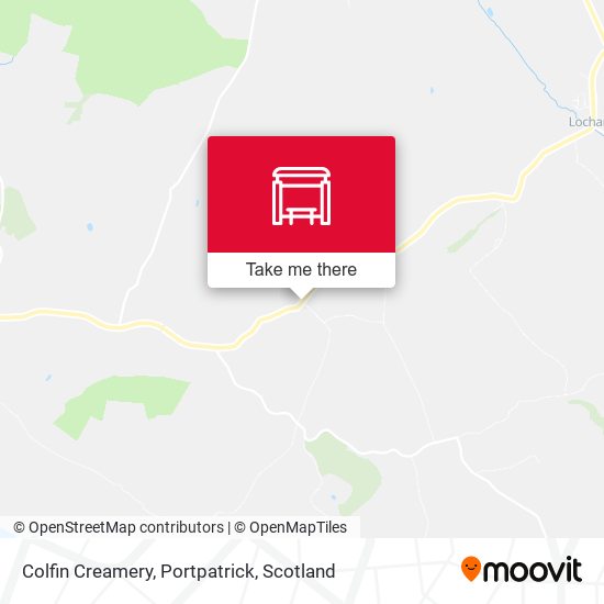Colfin Creamery, Portpatrick map