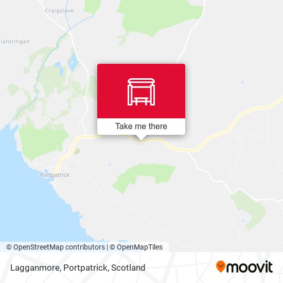Lagganmore, Portpatrick map
