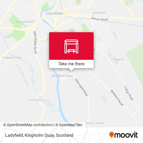 Ladyfield, Kingholm Quay map