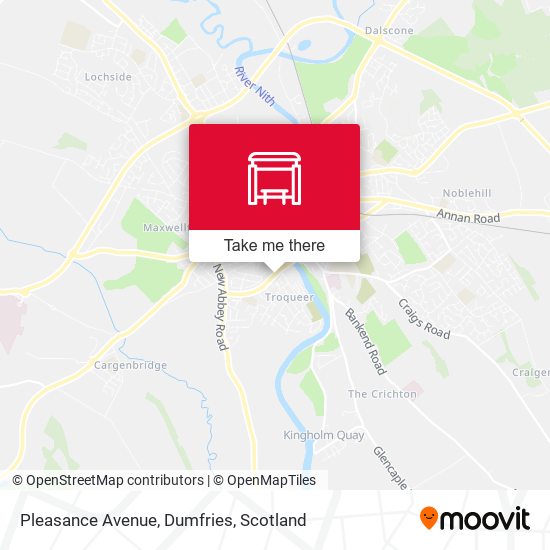 Pleasance Avenue, Dumfries map