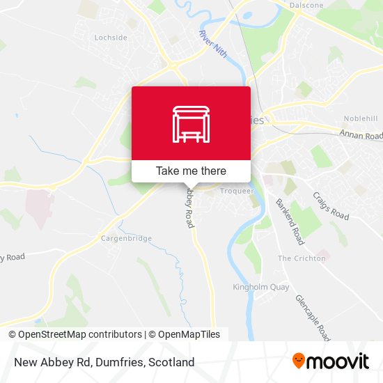New Abbey Rd, Dumfries map