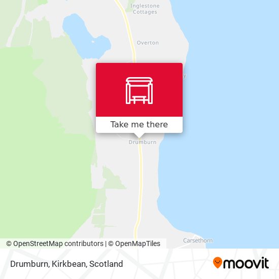 Drumburn, Kirkbean map