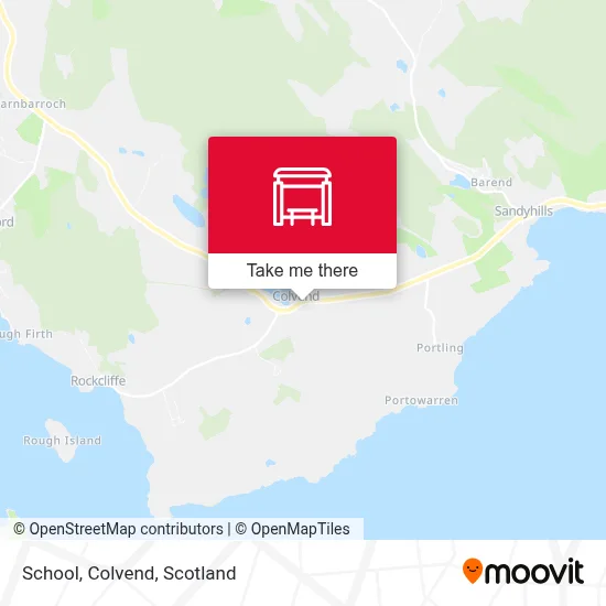 School, Colvend map