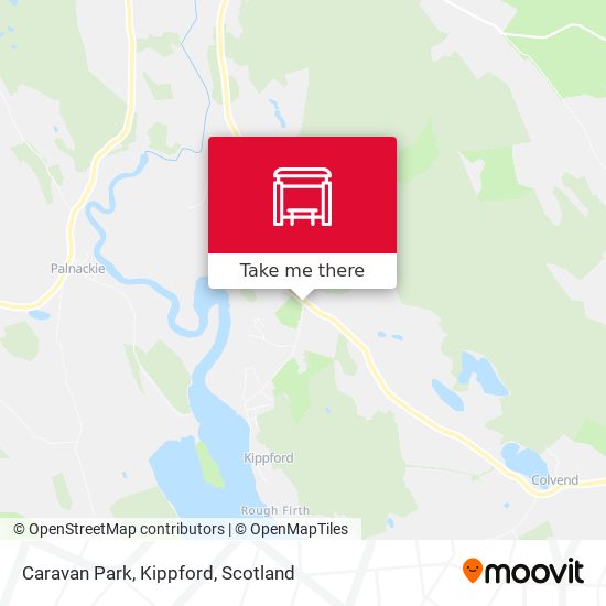 Caravan Park, Kippford map