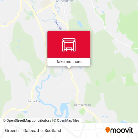 Greenhill, Dalbeattie map