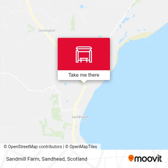 Sandmill Farm, Sandhead map
