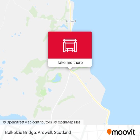 Balkelzie Bridge, Ardwell map