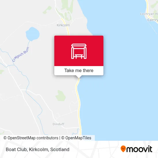 Boat Club, Kirkcolm map