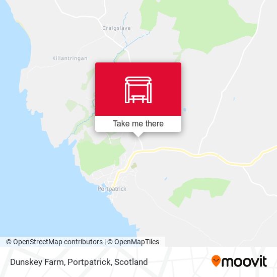 Dunskey Farm, Portpatrick map