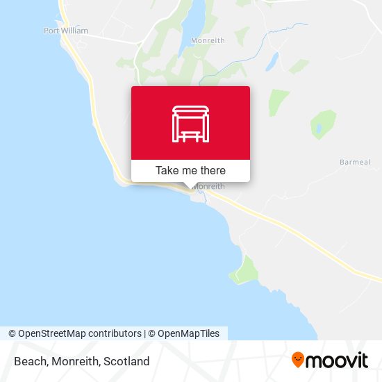 Beach, Monreith map