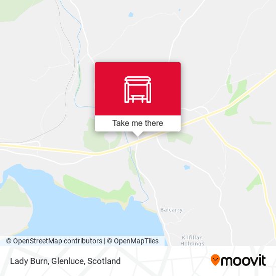 Lady Burn, Glenluce map