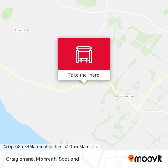 Craiglemine, Monreith map