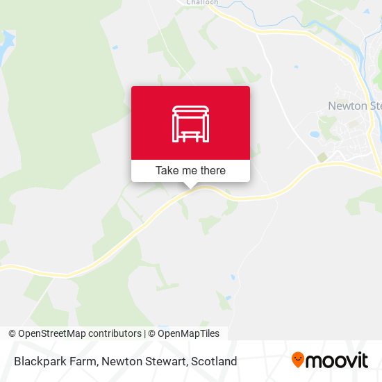 Blackpark Farm, Newton Stewart map