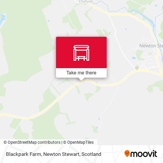Blackpark Farm, Newton Stewart map