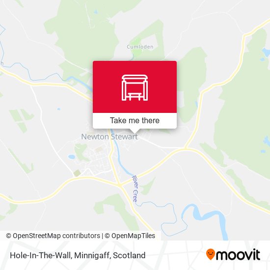 Hole-In-The-Wall, Minnigaff map