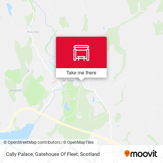 Cally Palace, Gatehouse Of Fleet map