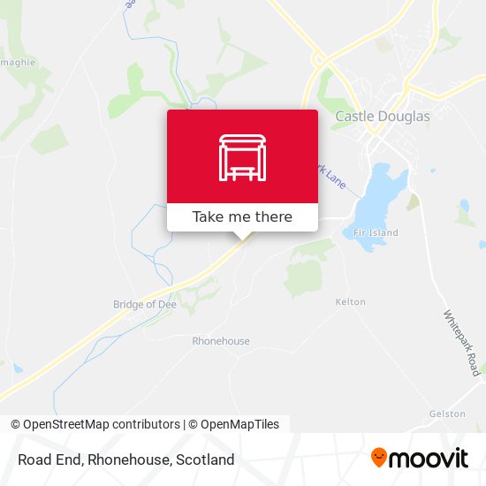 Road End, Rhonehouse map