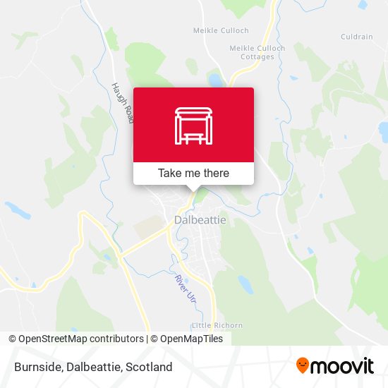 Burnside, Dalbeattie map