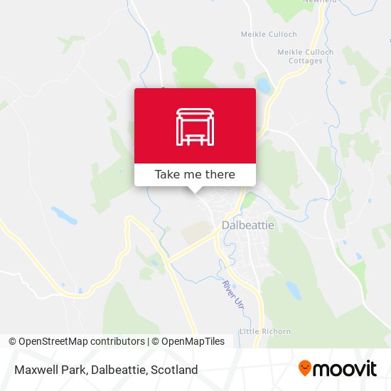 Maxwell Park, Dalbeattie map