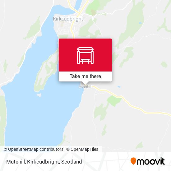 Mutehill, Kirkcudbright map