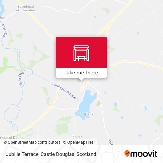 Jubille Terrace, Castle Douglas map