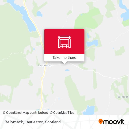 Bellymack, Laurieston map