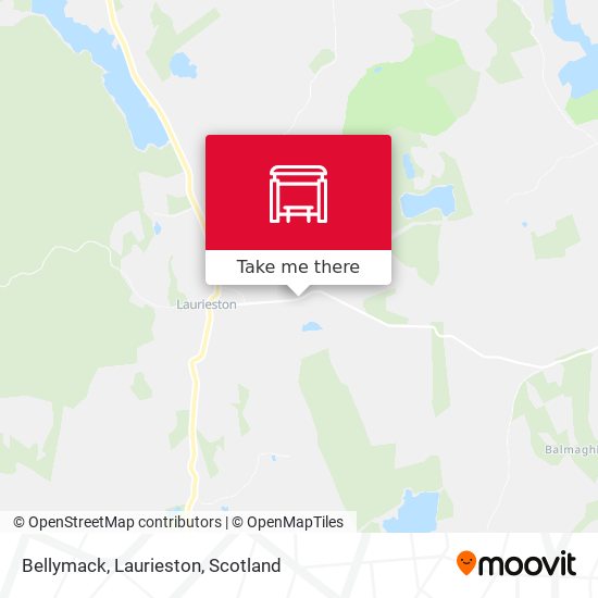 Bellymack, Laurieston map