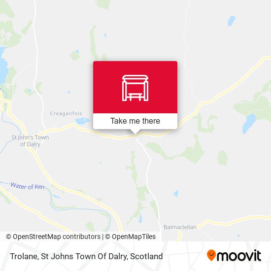 Trolane, St Johns Town Of Dalry map