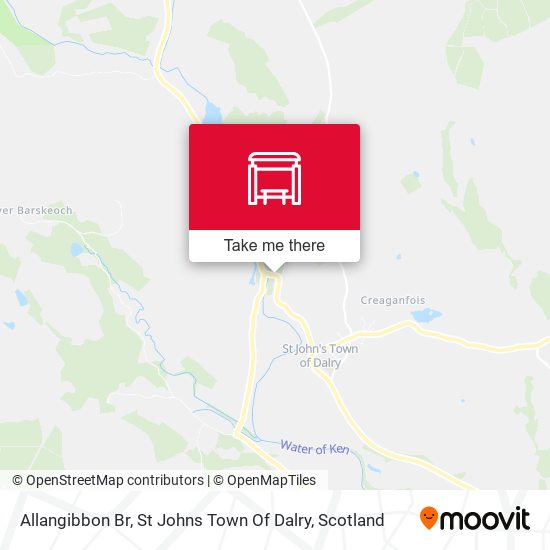 Allangibbon Br, St Johns Town Of Dalry map