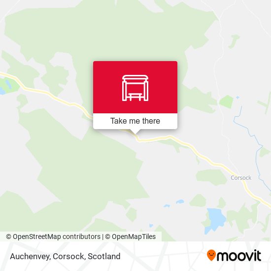 Auchenvey, Corsock map