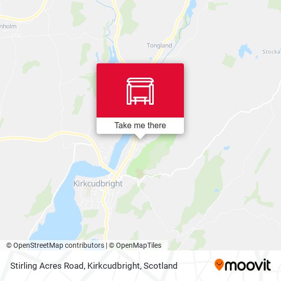 Stirling Acres Road, Kirkcudbright map