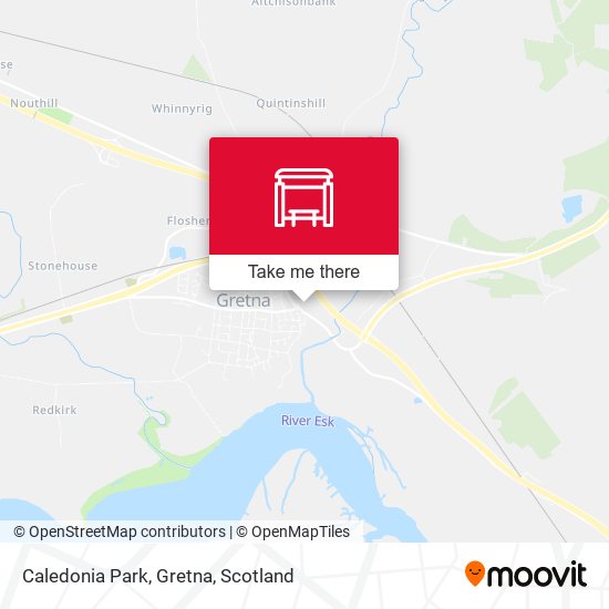 Caledonia Park, Gretna map
