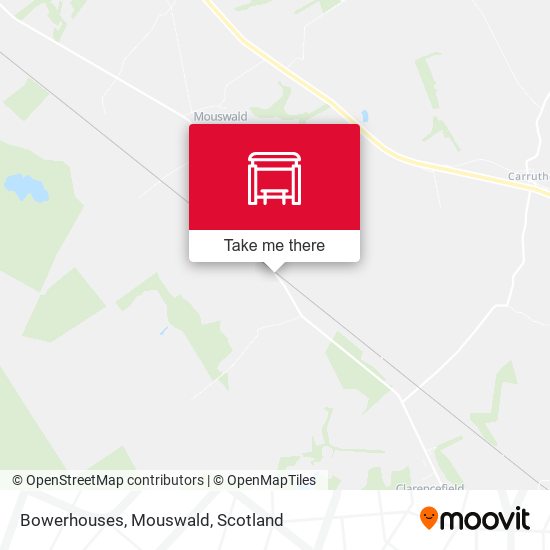 Bowerhouses, Mouswald map