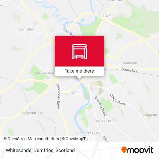 Whitesands, Dumfries map
