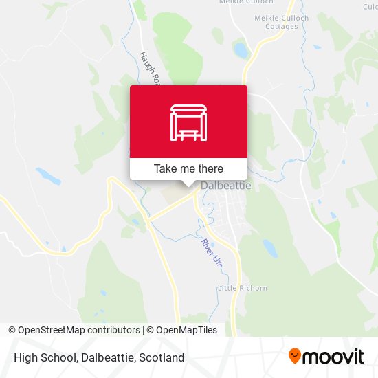High School, Dalbeattie map