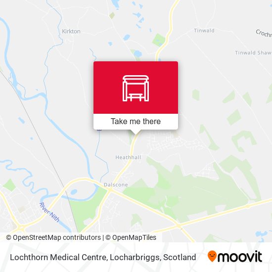 Lochthorn Medical Centre, Locharbriggs map