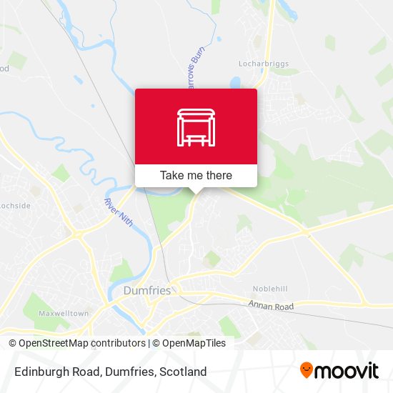 Edinburgh Road, Dumfries map