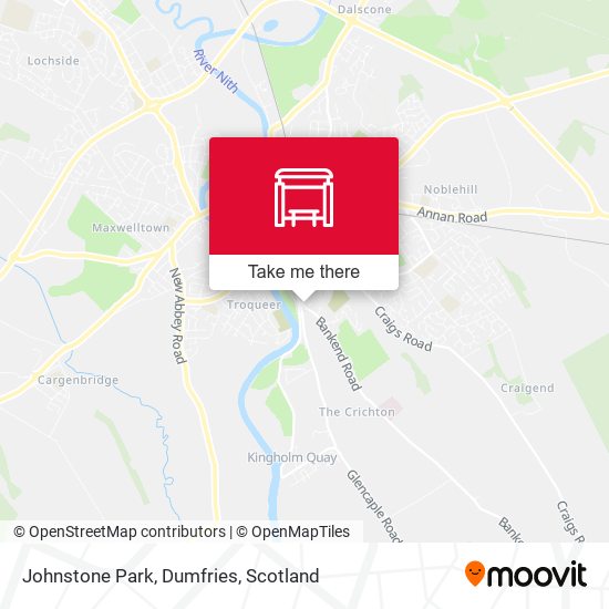 Johnstone Park, Dumfries map
