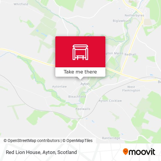 Red Lion House, Ayton map