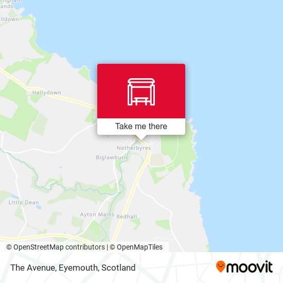 The Avenue, Eyemouth map