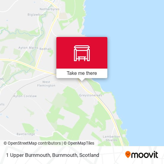 1 Upper Burnmouth, Burnmouth map