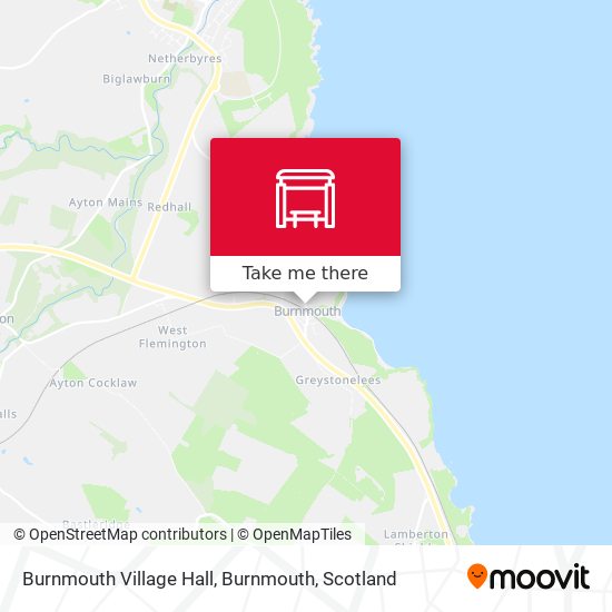 Burnmouth Village Hall, Burnmouth map