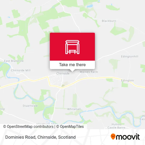 Dominies Road, Chirnside map