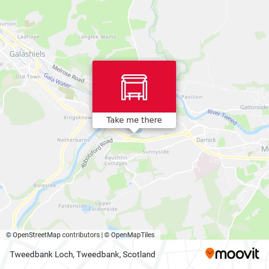 Tweedbank Loch, Tweedbank map