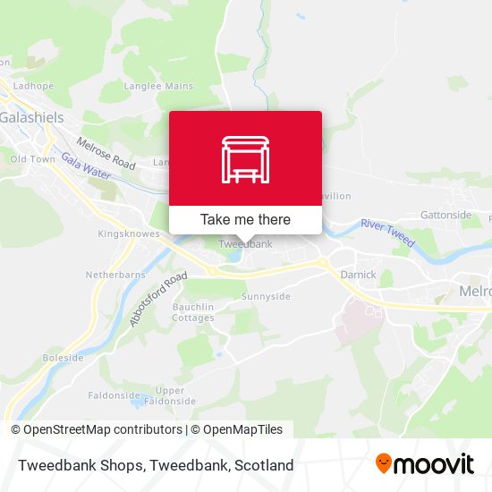 Tweedbank Shops, Tweedbank map