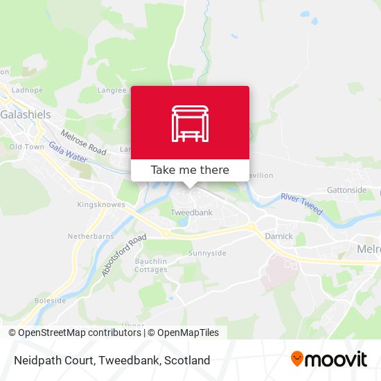 Neidpath Court, Tweedbank map
