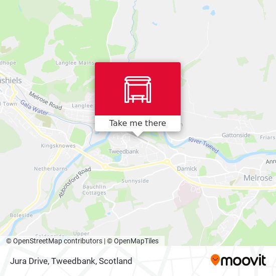 Jura Drive, Tweedbank map