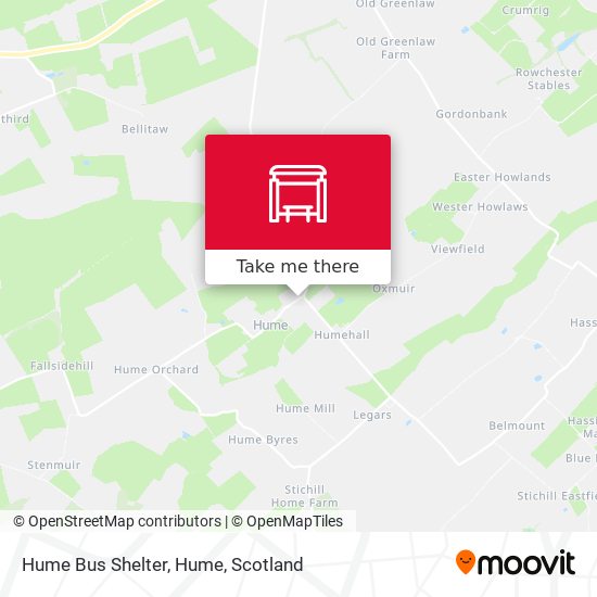 Hume Bus Shelter, Hume map