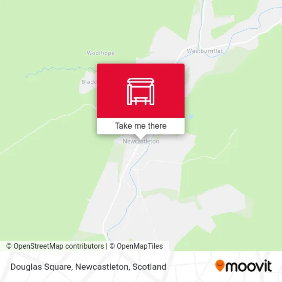 Douglas Square, Newcastleton map